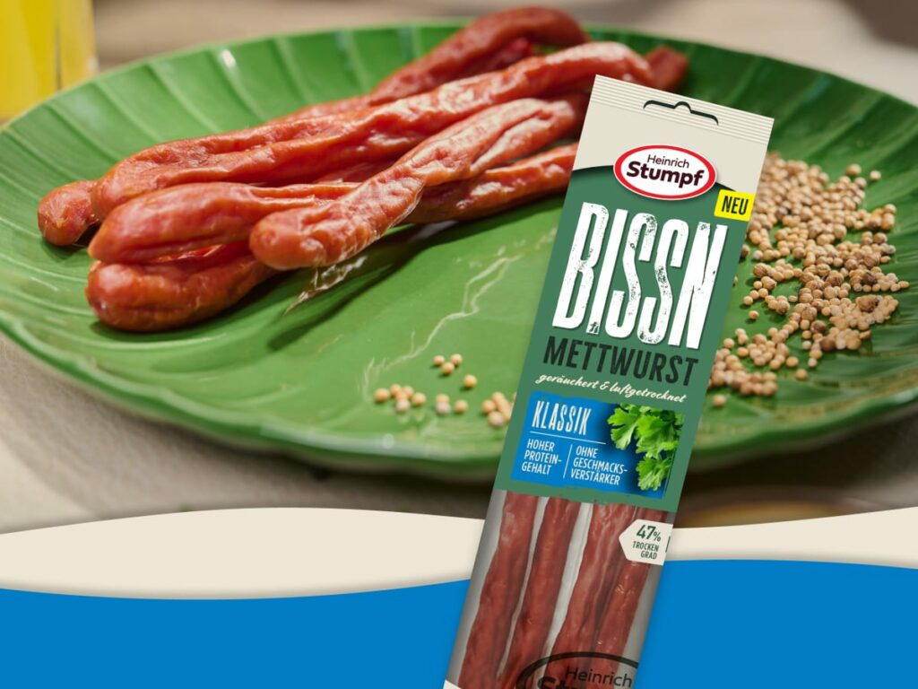 Bissn Klassik: natürlich gereift, aus magerem Schweinefleisch – und für unterwegs.
